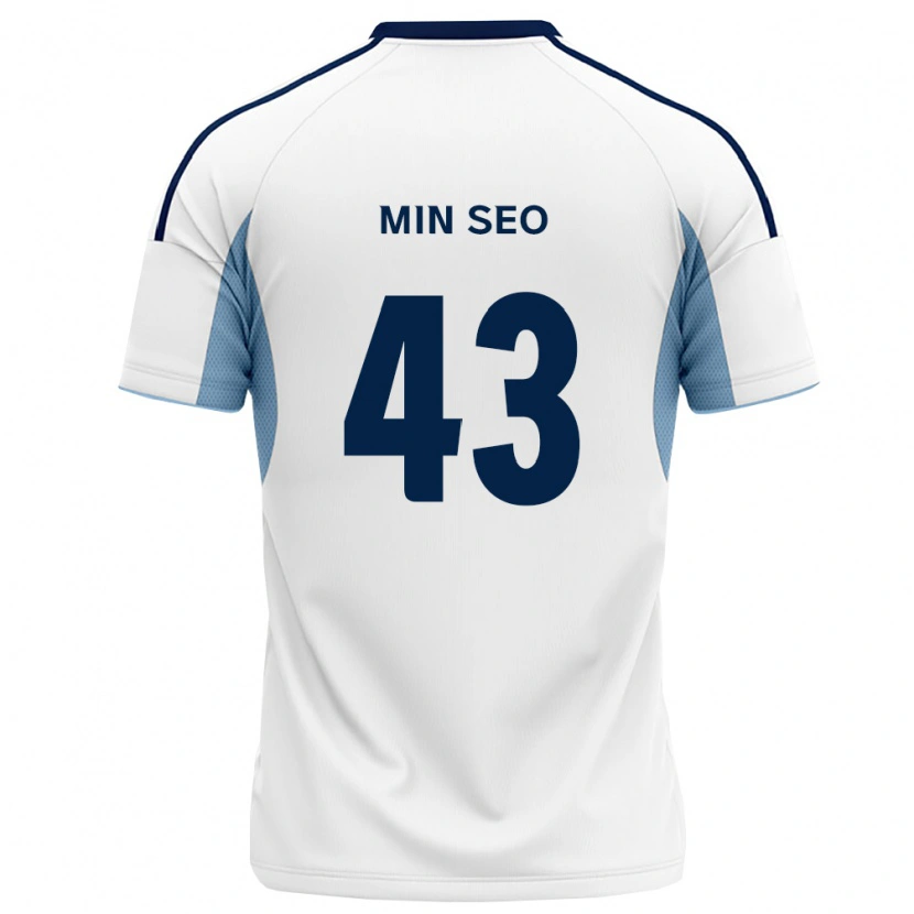 Danxen Mulher Camisola Min-Seo Jo #43 Azul Real Branco Alternativa 2026/27 Camisa