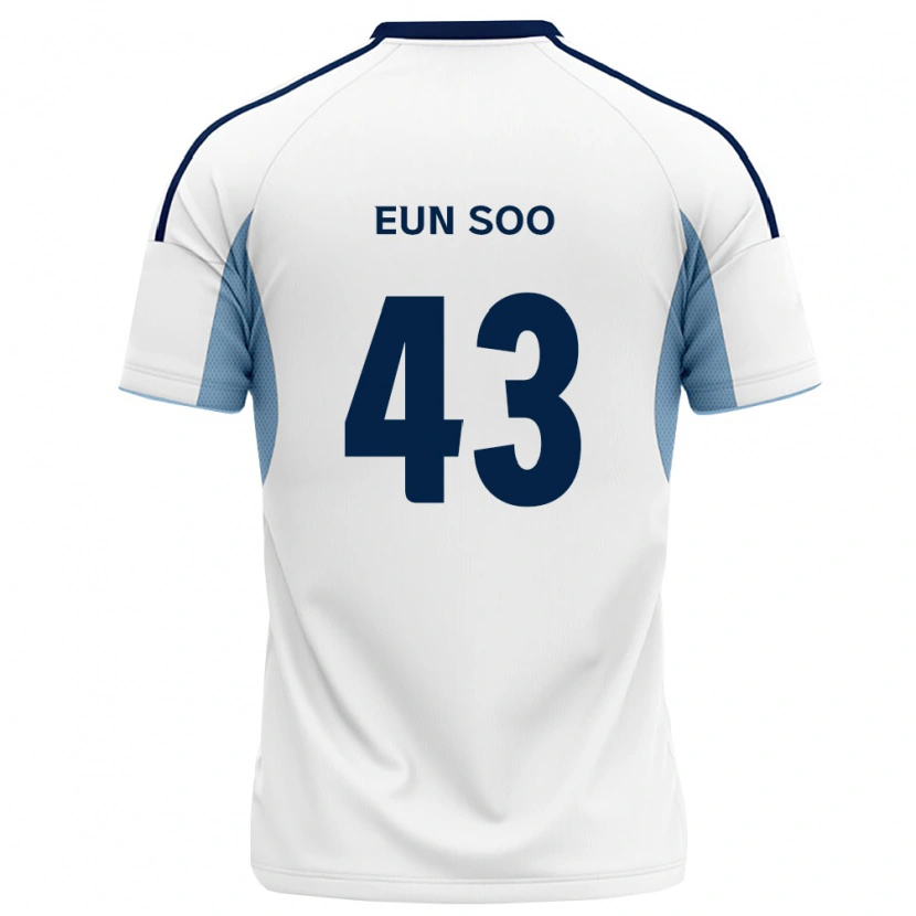 Danxen Mulher Camisola Eun-Soo Choi #43 Azul Real Branco Alternativa 2026/27 Camisa