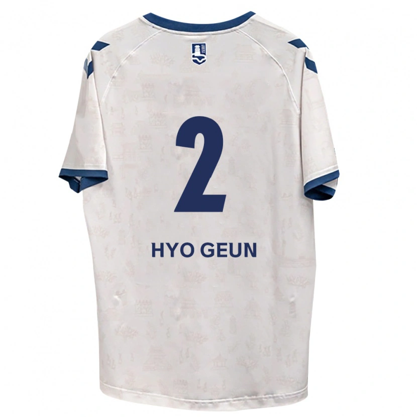 Danxen Mulher Camisola Hyo-Geun Park #2 Azul Real Branco Alternativa 2026/27 Camisa