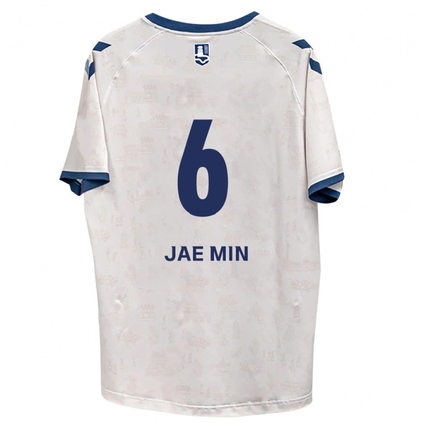 Danxen Mulher Camisola Jae-Min Chun #6 Azul Real Branco Alternativa 2026/27 Camisa
