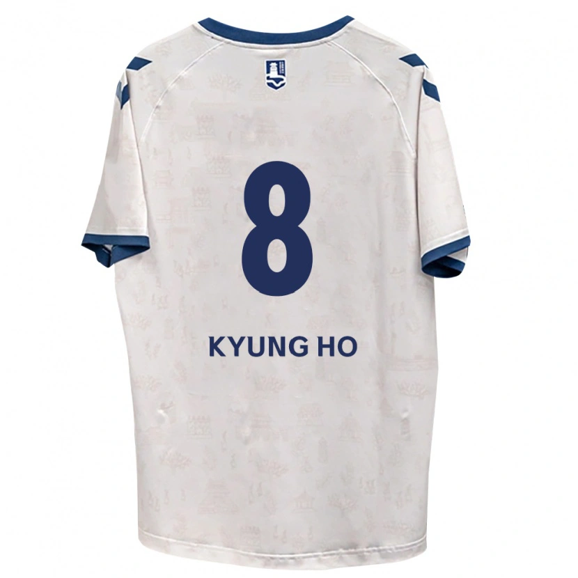 Danxen Mulher Camisola Kyung-Ho Roh #8 Azul Real Branco Alternativa 2026/27 Camisa