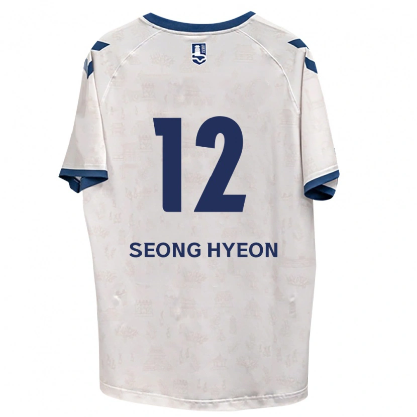 Danxen Mulher Camisola Seong-Hyeon Choi #12 Azul Real Branco Alternativa 2026/27 Camisa