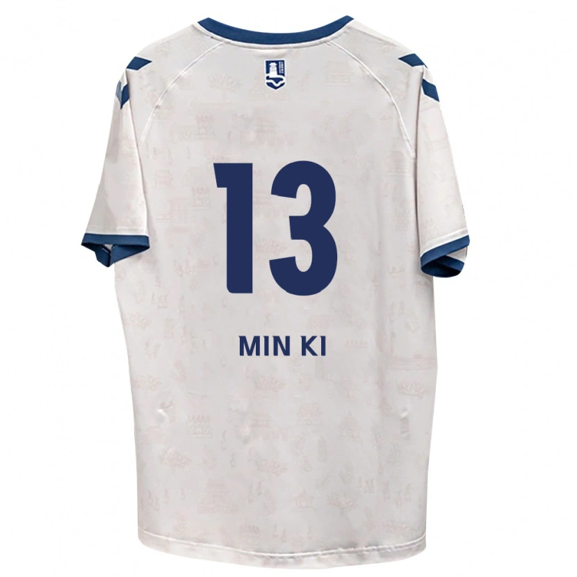 Danxen Mulher Camisola Min-Ki Jeong #13 Azul Real Branco Alternativa 2026/27 Camisa