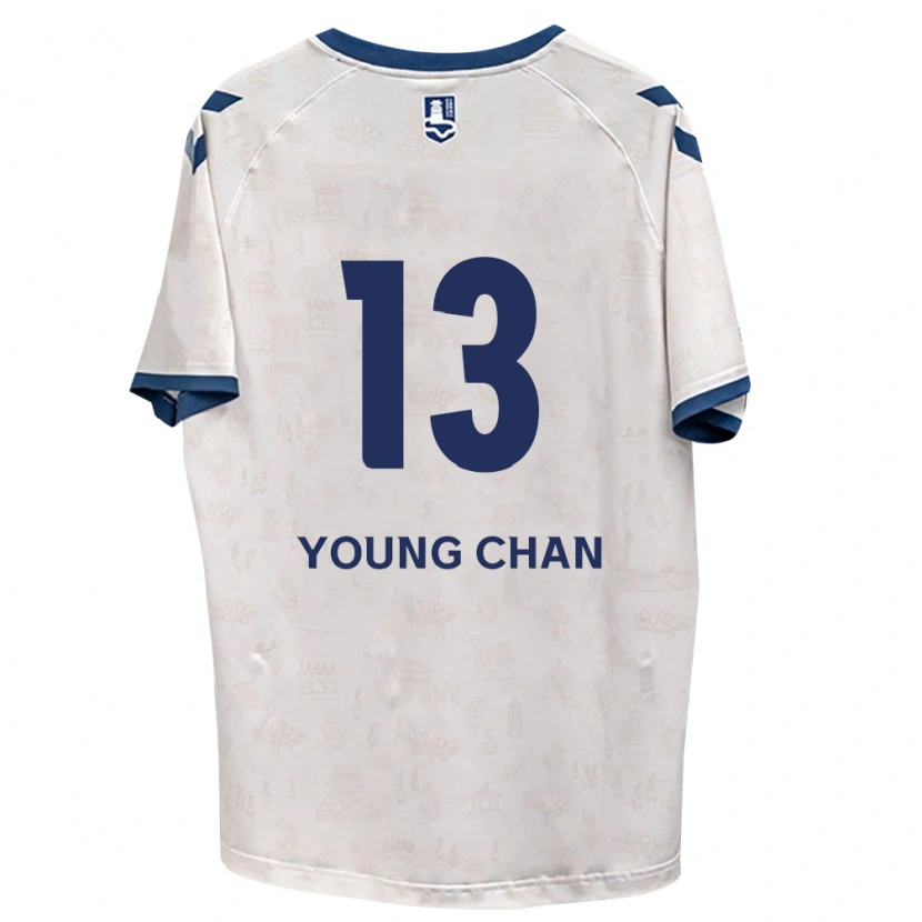 Danxen Mulher Camisola Young-Chan Ham #13 Azul Real Branco Alternativa 2026/27 Camisa