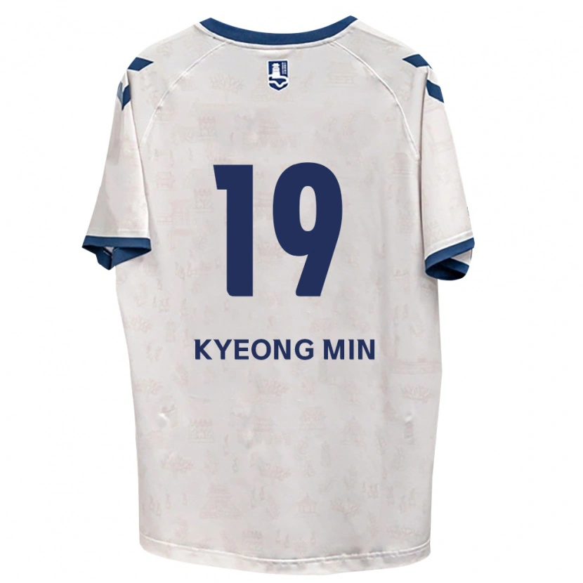 Danxen Mulher Camisola Kyeong-Min Kim #19 Azul Real Branco Alternativa 2026/27 Camisa