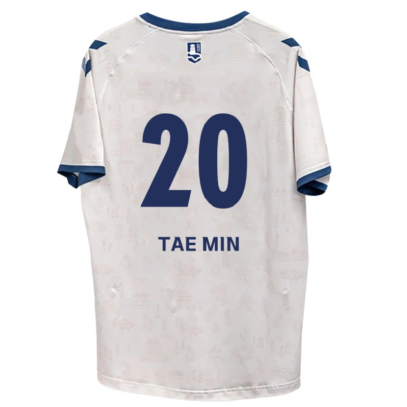 Danxen Mulher Camisola Tae-Min Kim #20 Azul Real Branco Alternativa 2026/27 Camisa