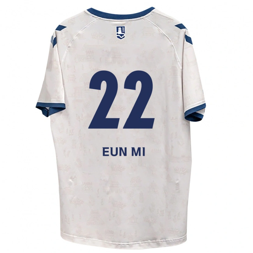 Danxen Mulher Camisola Eun-Mi Lee #22 Azul Real Branco Alternativa 2026/27 Camisa