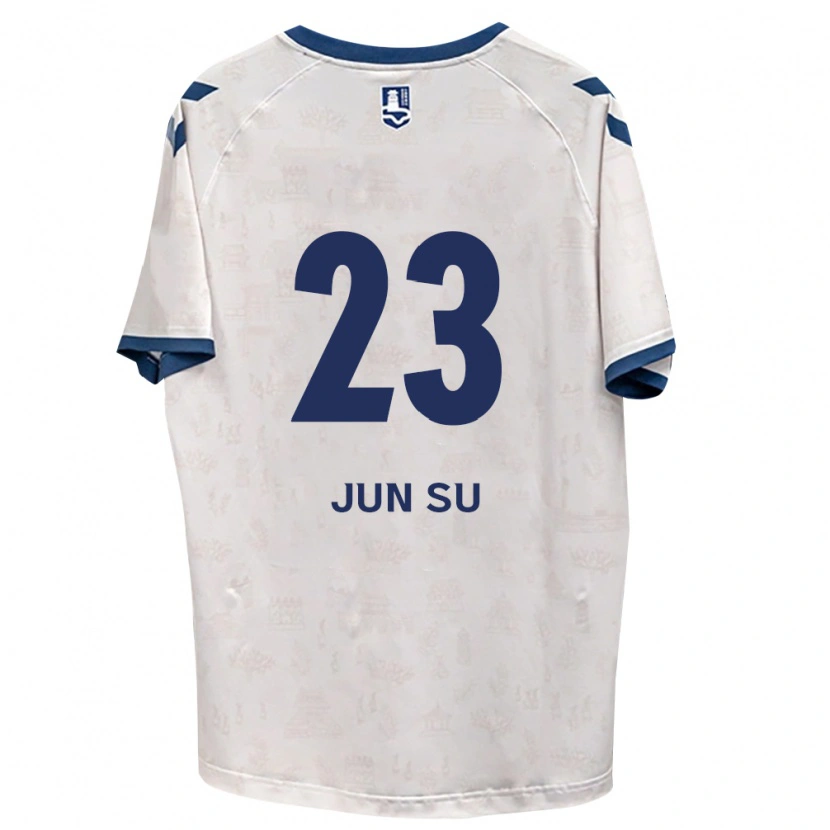Danxen Mulher Camisola Jun-Su Ahn #23 Azul Real Branco Alternativa 2026/27 Camisa