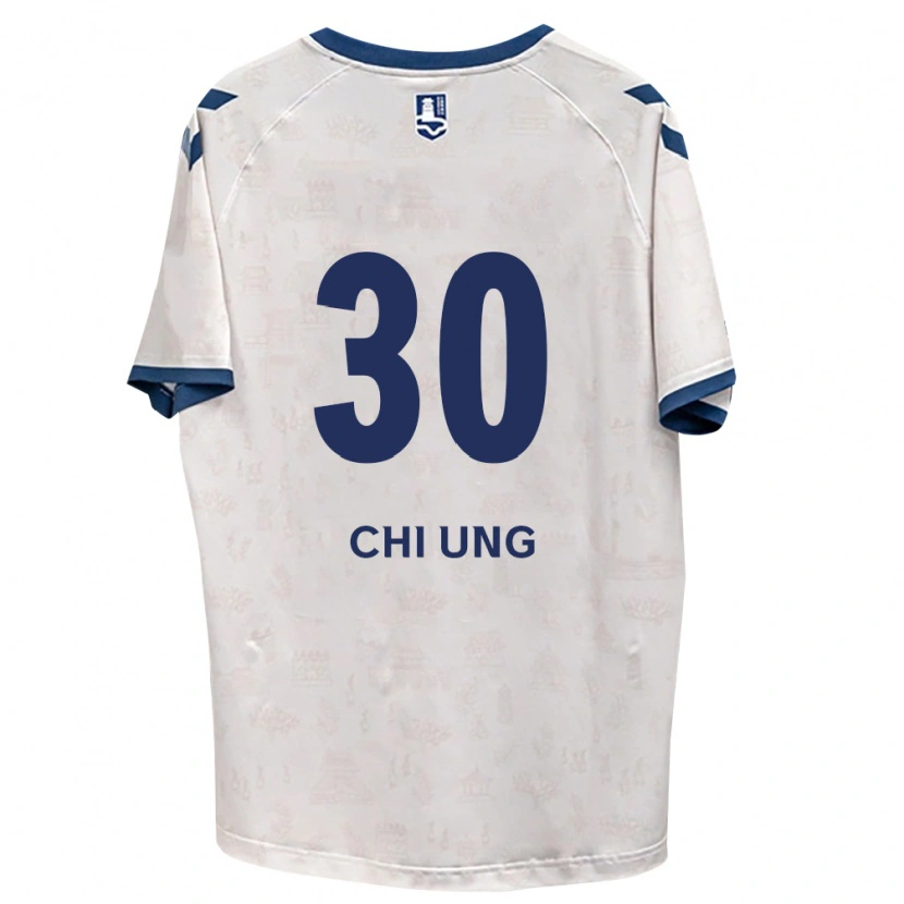 Danxen Mulher Camisola Chi-Ung Choi #30 Azul Real Branco Alternativa 2026/27 Camisa