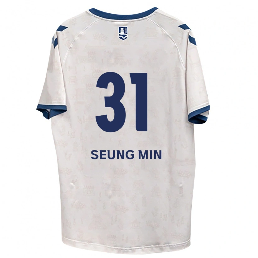 Danxen Mulher Camisola Seung-Min Baek #31 Azul Real Branco Alternativa 2026/27 Camisa