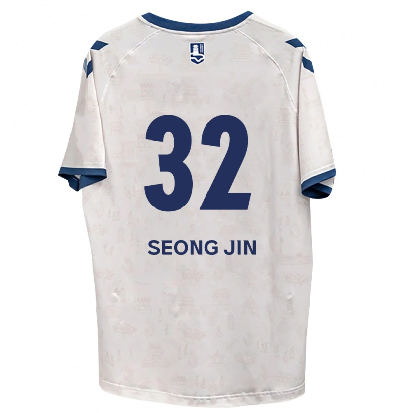 Danxen Mulher Camisola Seong-Jin Park #32 Azul Real Branco Alternativa 2026/27 Camisa