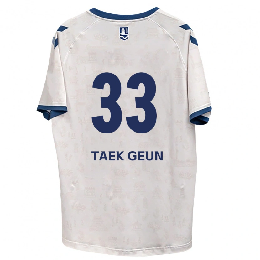 Danxen Mulher Camisola Taek-Geun Lee #33 Azul Real Branco Alternativa 2026/27 Camisa