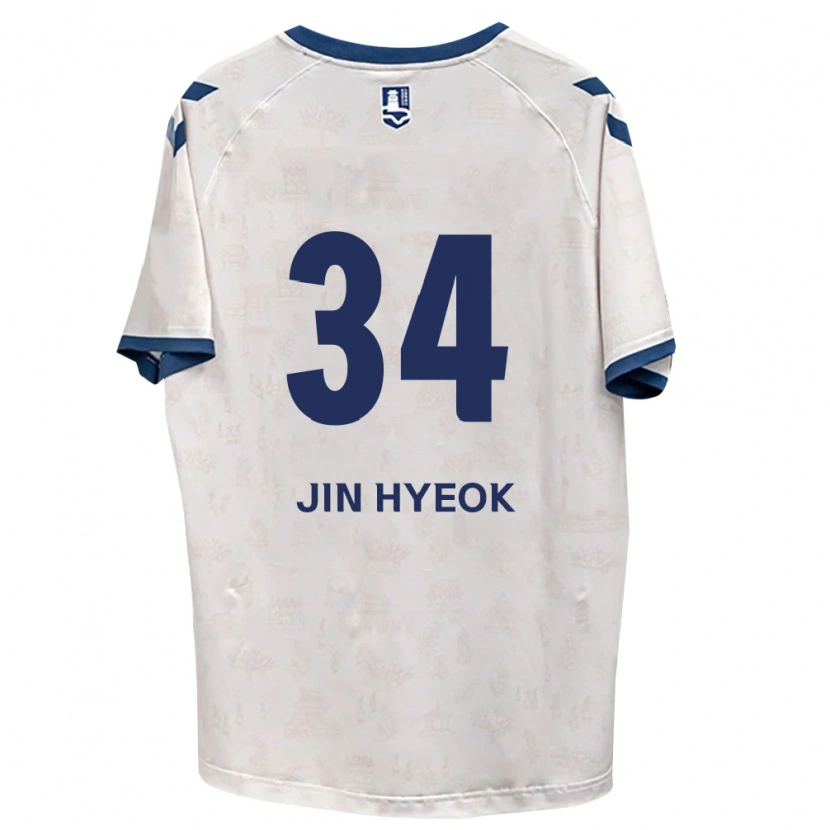 Danxen Mulher Camisola Jin-Hyeok Choi #34 Azul Real Branco Alternativa 2026/27 Camisa