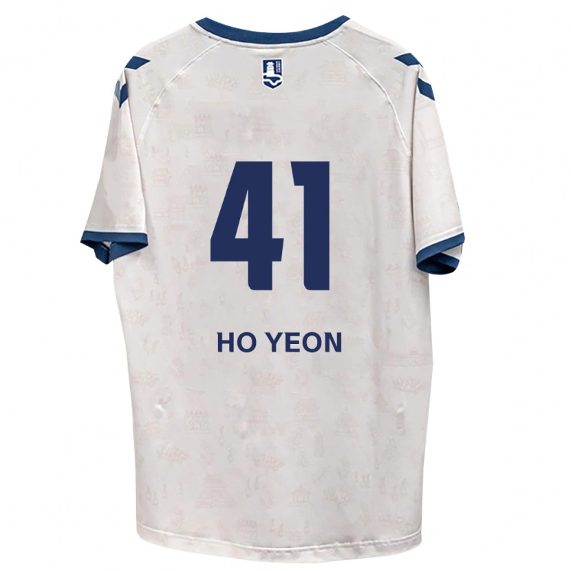 Danxen Mulher Camisola Ho-Yeon Joo #41 Azul Real Branco Alternativa 2026/27 Camisa