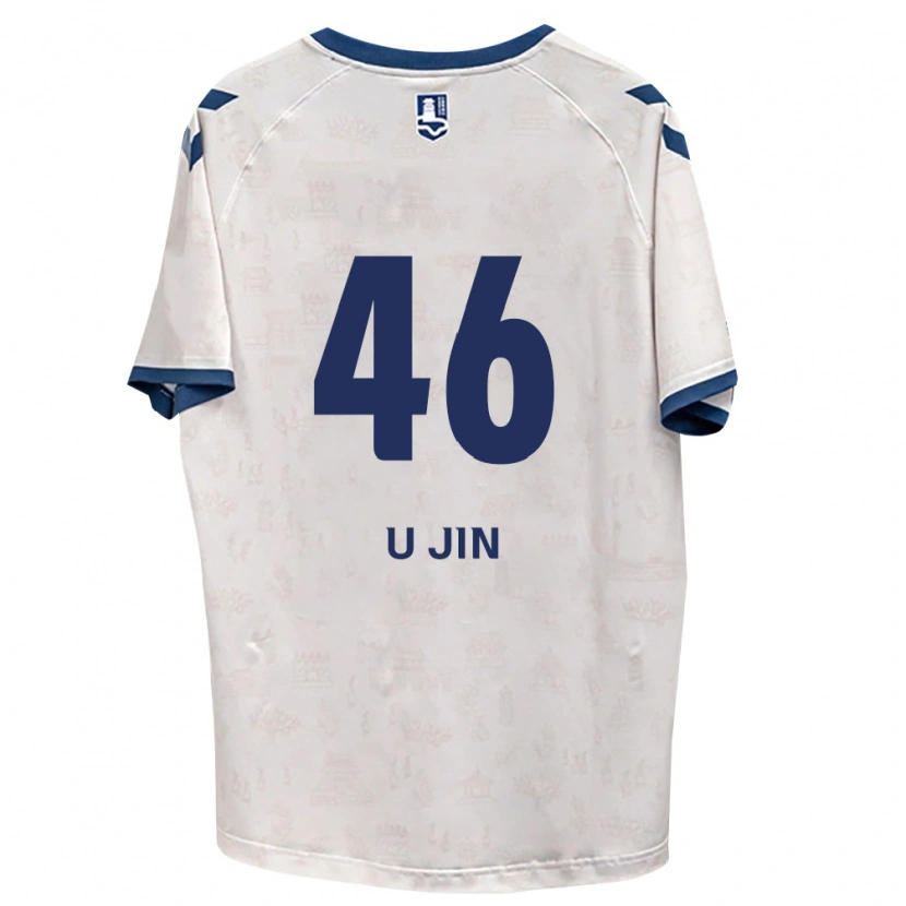 Danxen Mulher Camisola U-Jin Yang #46 Azul Real Branco Alternativa 2026/27 Camisa
