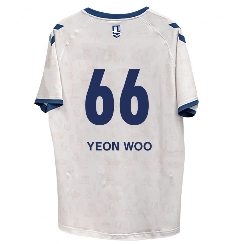 Danxen Mulher Camisola Yeon-Woo Jang #66 Azul Real Branco Alternativa 2026/27 Camisa