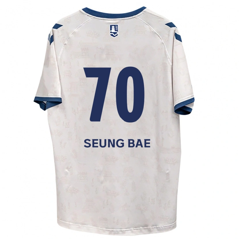 Danxen Mulher Camisola Seung-Bae Jung #70 Azul Real Branco Alternativa 2026/27 Camisa