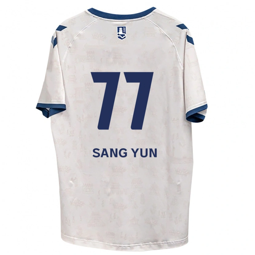 Danxen Mulher Camisola Sang-Yun Kang #77 Azul Real Branco Alternativa 2026/27 Camisa