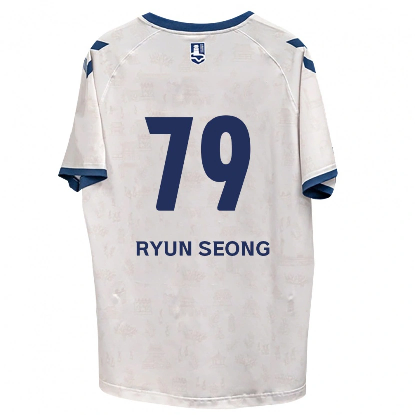 Danxen Mulher Camisola Ryun-Seong Choe #79 Azul Real Branco Alternativa 2026/27 Camisa