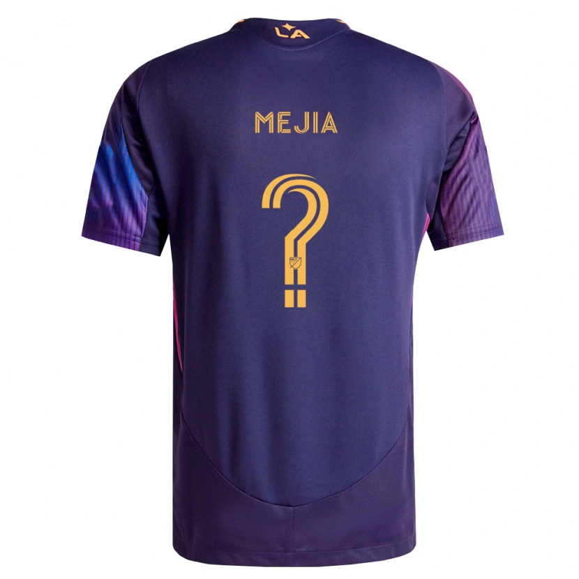Danxen Mulher Camisola Robert Mejia #0 Roxo Escuro Amarelo Alternativa 2026/27 Camisa