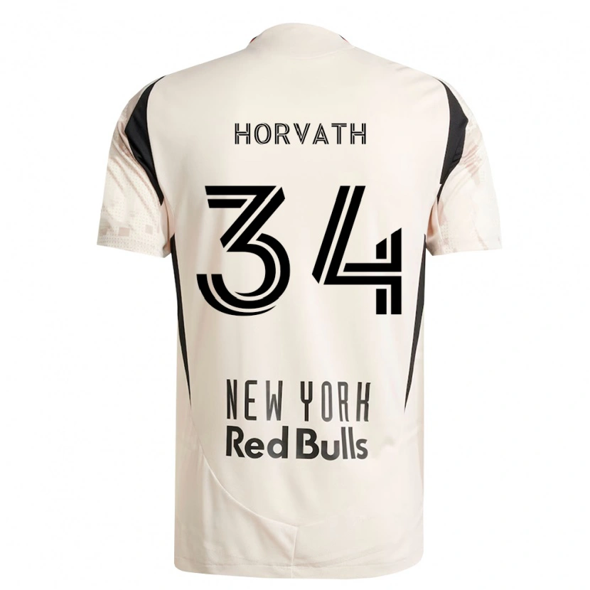 Danxen Mulher Camisola Ethan Horvath #34 Branco Off-Red Preto Alternativa 2026/27 Camisa
