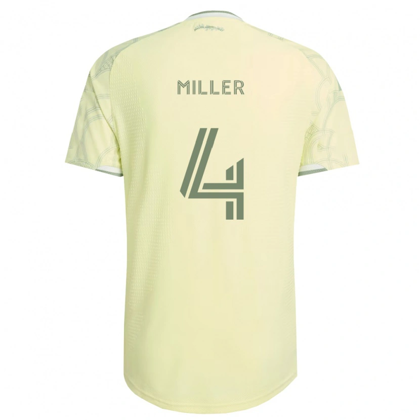 Danxen Mulher Camisola Kamal Miller #4 Bege Branco Alternativa 2026/27 Camisa