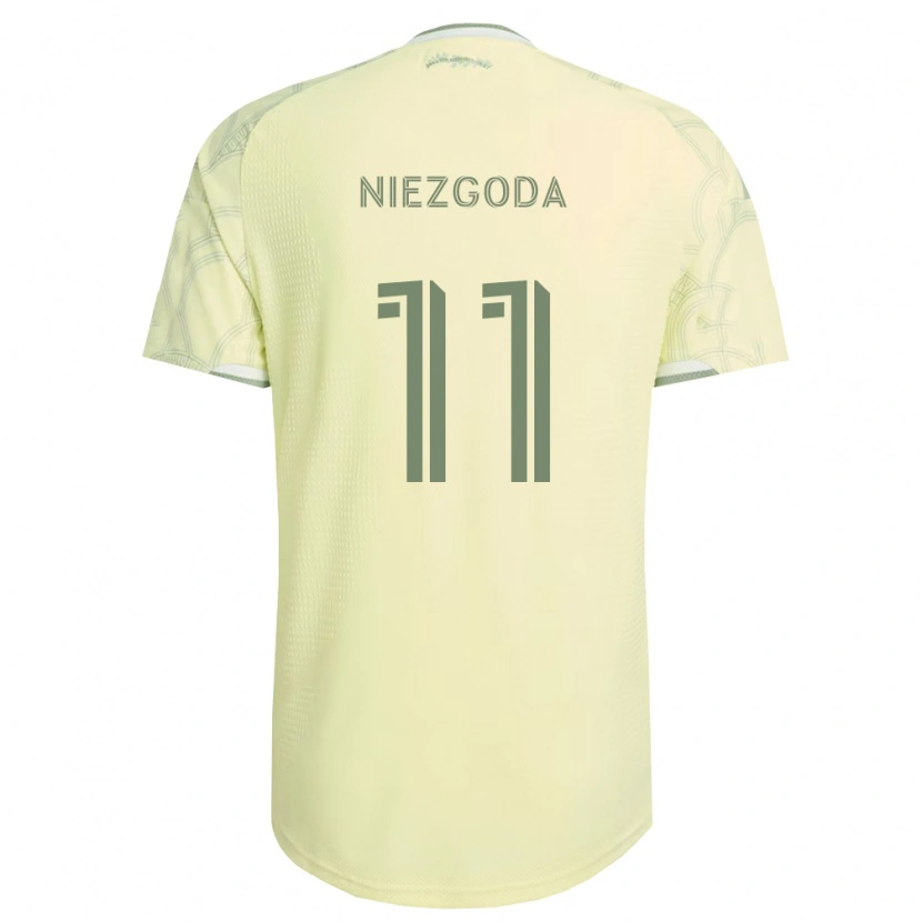 Danxen Mulher Camisola Jaroslaw Niezgoda #11 Bege Branco Alternativa 2026/27 Camisa