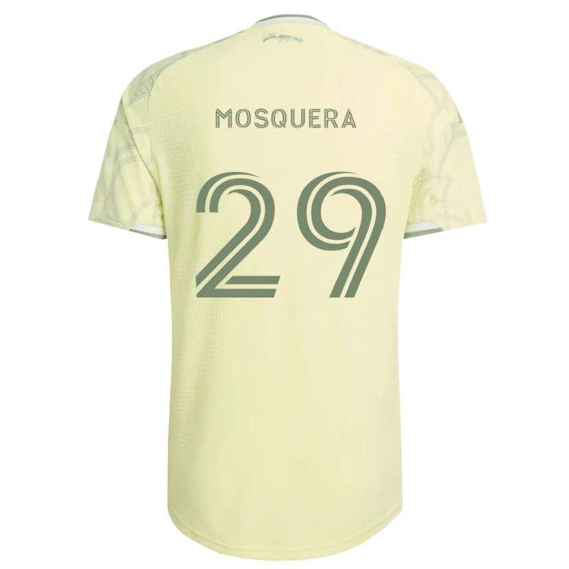 Danxen Mulher Camisola Juan Mosquera #29 Bege Branco Alternativa 2026/27 Camisa