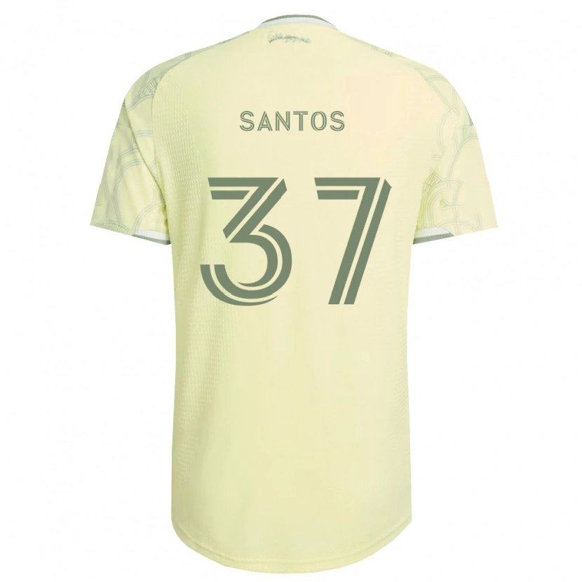 Danxen Mulher Camisola Noah Santos #37 Bege Branco Alternativa 2026/27 Camisa