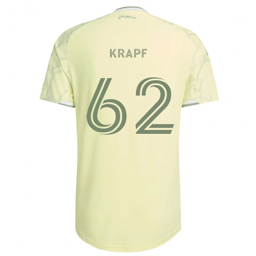 Danxen Mulher Camisola Andrew Krapf #62 Bege Branco Alternativa 2026/27 Camisa