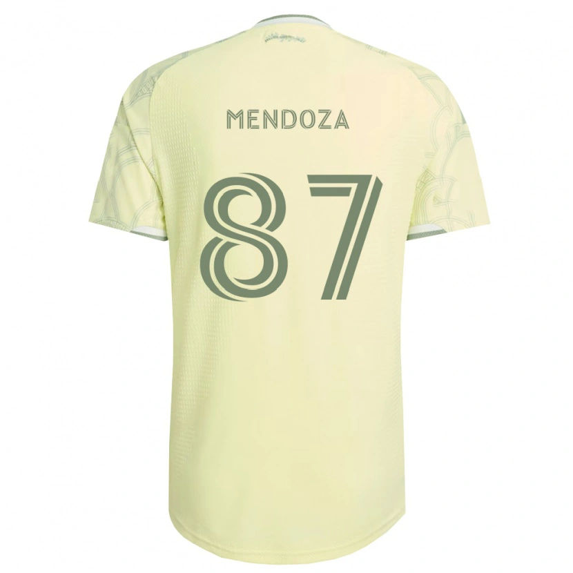 Danxen Mulher Camisola Christian Mendoza #87 Bege Branco Alternativa 2026/27 Camisa
