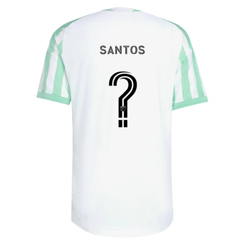 Danxen Mulher Camisola David Santos #0 Verde Claro Branco Preto Alternativa 2026/27 Camisa