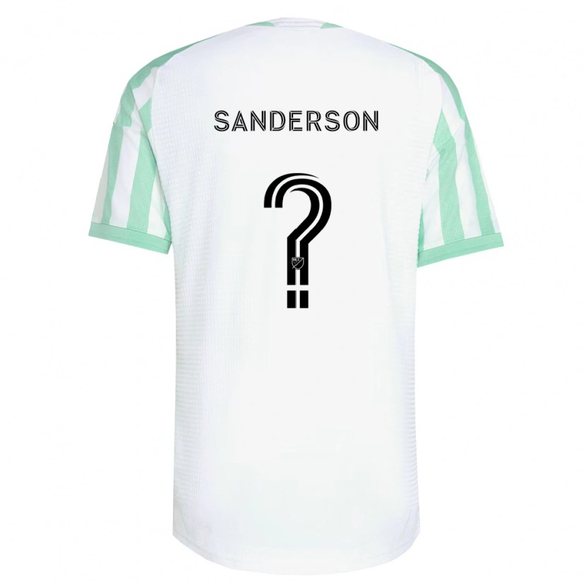 Danxen Mulher Camisola Spencer Sanderson #0 Verde Claro Branco Preto Alternativa 2026/27 Camisa