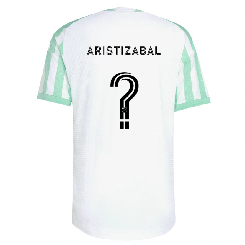 Danxen Mulher Camisola Nicolas Aristizabal #0 Verde Claro Branco Preto Alternativa 2026/27 Camisa