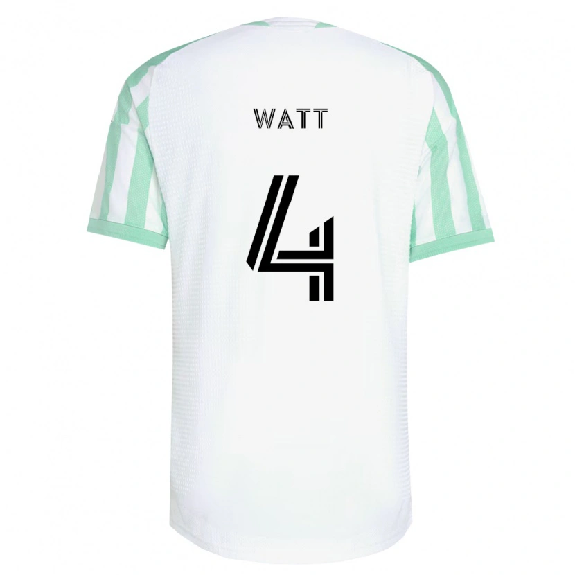 Danxen Mulher Camisola Evan Watt #4 Verde Claro Branco Preto Alternativa 2026/27 Camisa