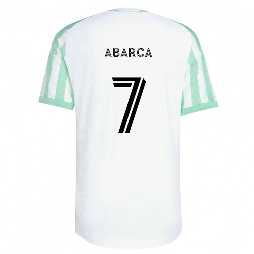 Danxen Mulher Camisola Diego Abarca #7 Verde Claro Branco Preto Alternativa 2026/27 Camisa