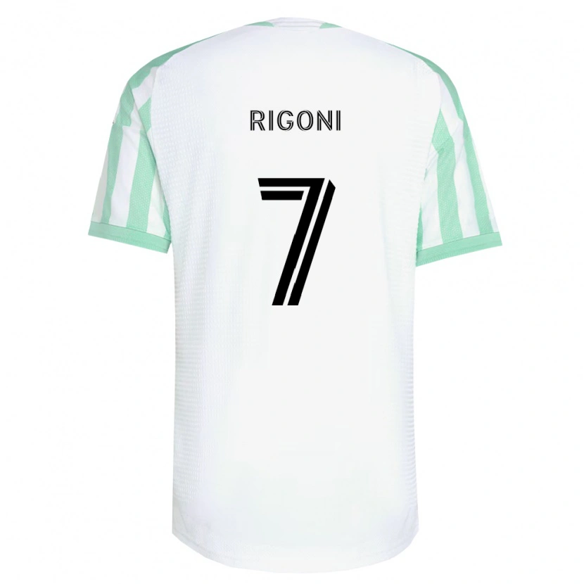 Danxen Mulher Camisola Emiliano Rigoni #7 Verde Claro Branco Preto Alternativa 2026/27 Camisa