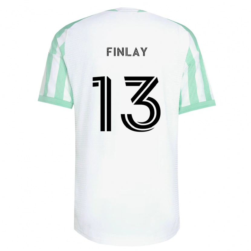 Danxen Mulher Camisola Ethan Finlay #13 Verde Claro Branco Preto Alternativa 2026/27 Camisa