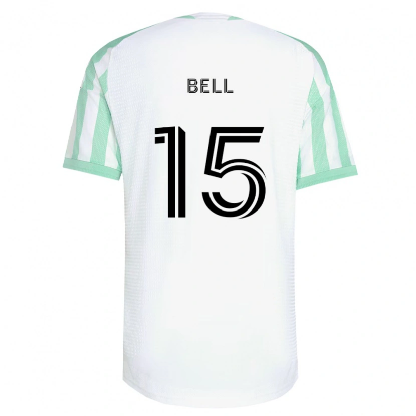 Danxen Mulher Camisola Jon Bell #15 Verde Claro Branco Preto Alternativa 2026/27 Camisa