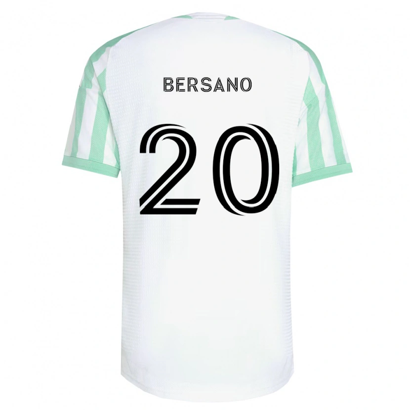 Danxen Mulher Camisola Matt Bersano #20 Verde Claro Branco Preto Alternativa 2026/27 Camisa