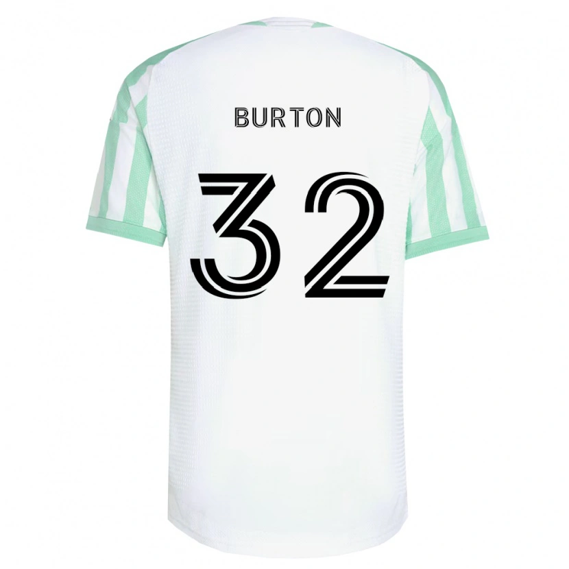 Danxen Mulher Camisola Micah Burton #32 Verde Claro Branco Preto Alternativa 2026/27 Camisa