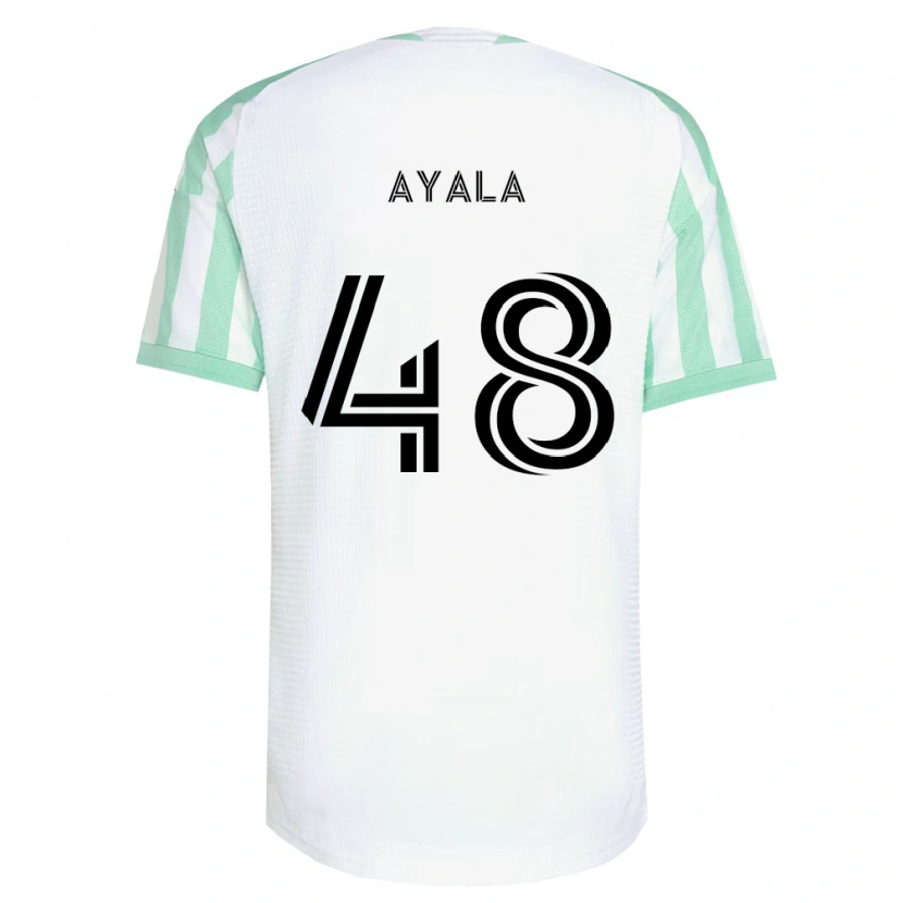 Danxen Mulher Camisola Christian Ayala #48 Verde Claro Branco Preto Alternativa 2026/27 Camisa