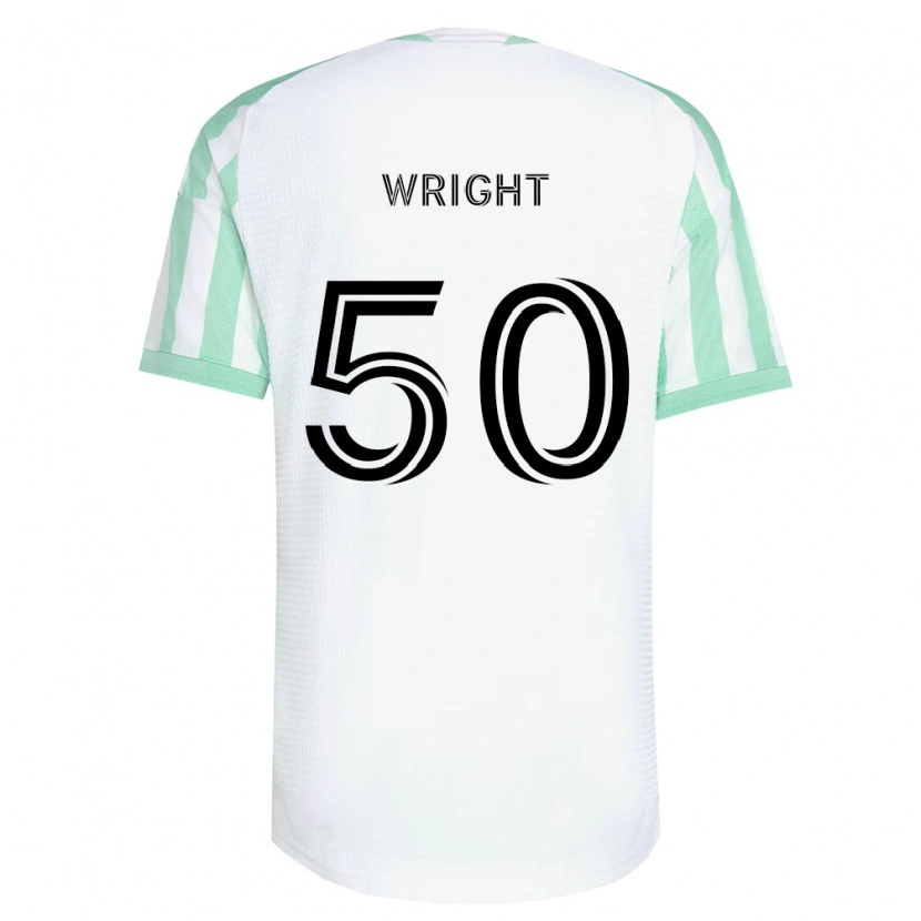 Danxen Mulher Camisola Daniel Wright #50 Verde Claro Branco Preto Alternativa 2026/27 Camisa