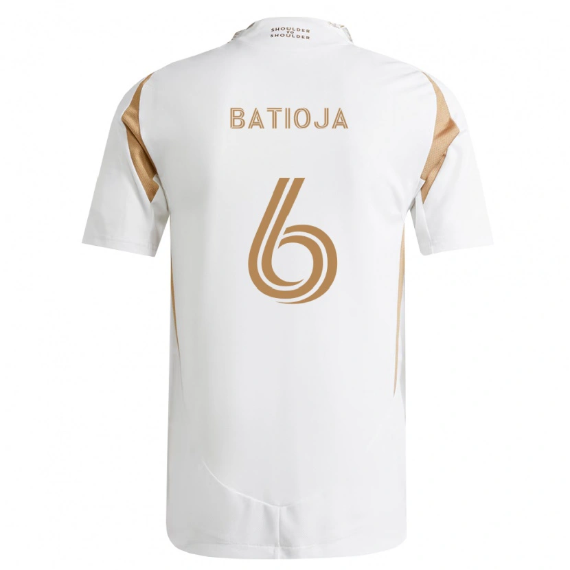 Danxen Mulher Camisola Jeremy Batioja #6 Branco Marrom Alternativa 2026/27 Camisa