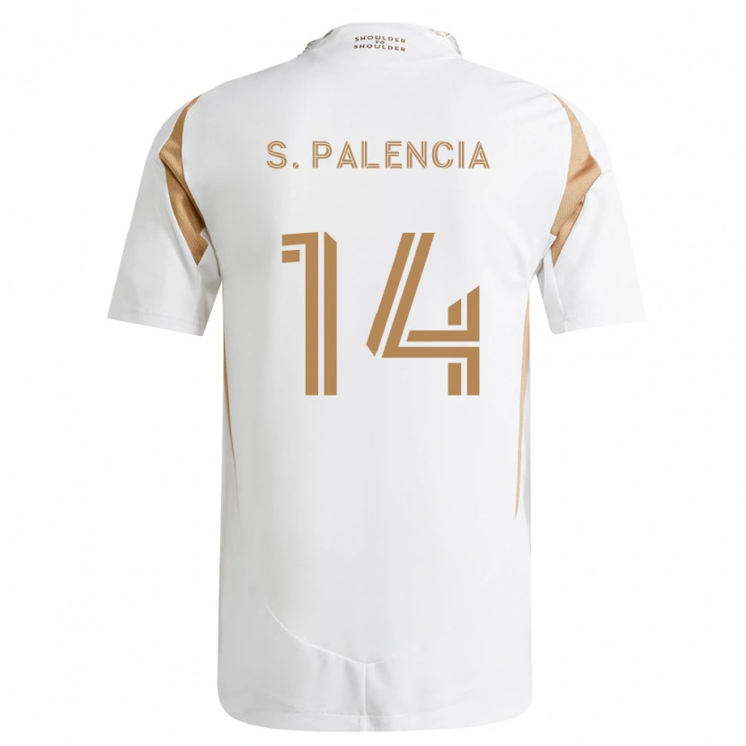 Danxen Mulher Camisola Sergi Palencia #14 Branco Marrom Alternativa 2026/27 Camisa