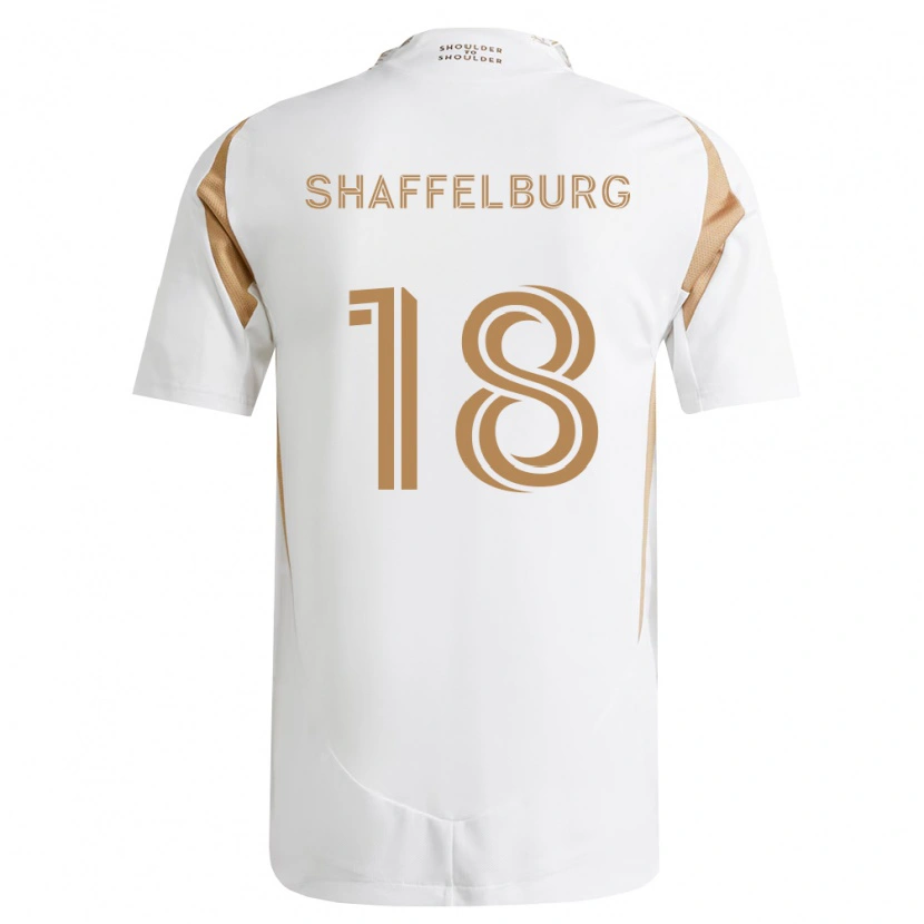 Danxen Mulher Camisola Jacob Shaffelburg #18 Branco Marrom Alternativa 2026/27 Camisa