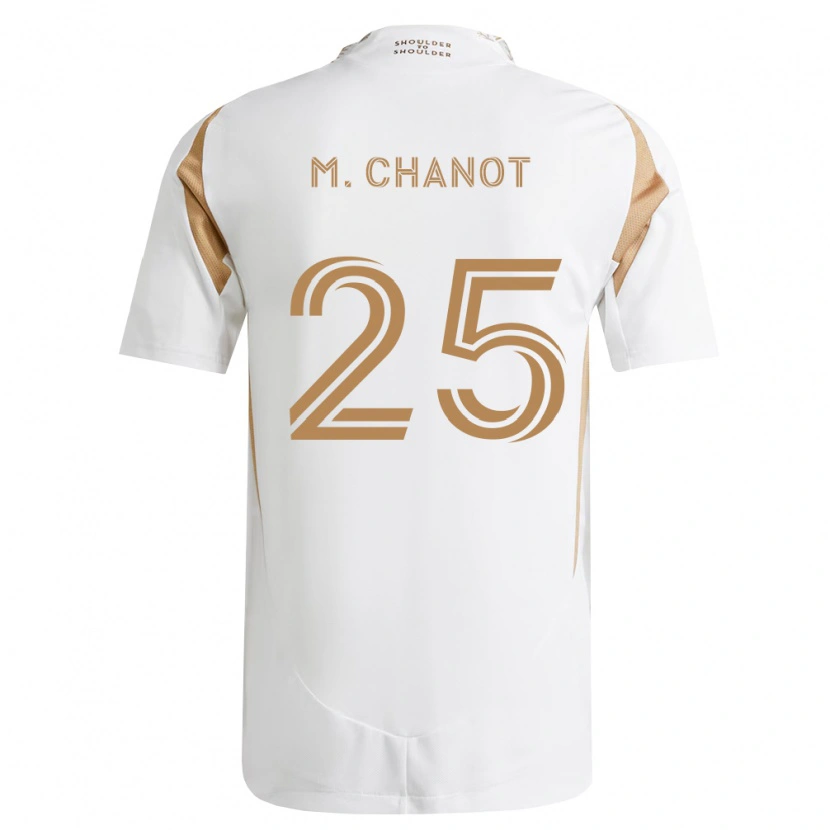 Danxen Mulher Camisola Maxime Chanot #25 Branco Marrom Alternativa 2026/27 Camisa