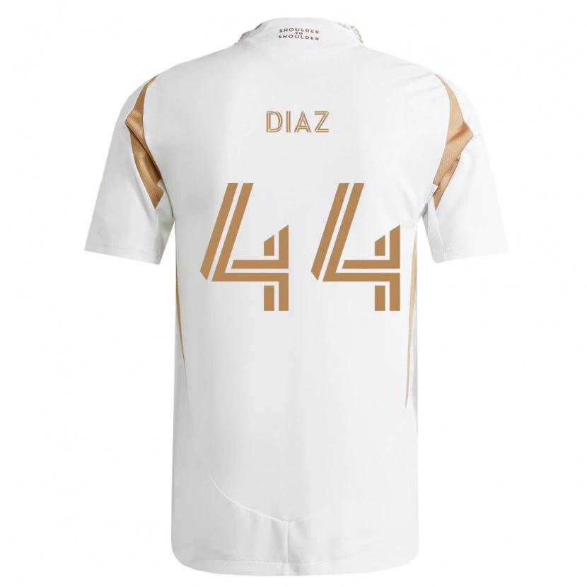 Danxen Mulher Camisola Christian Díaz #44 Branco Marrom Alternativa 2026/27 Camisa