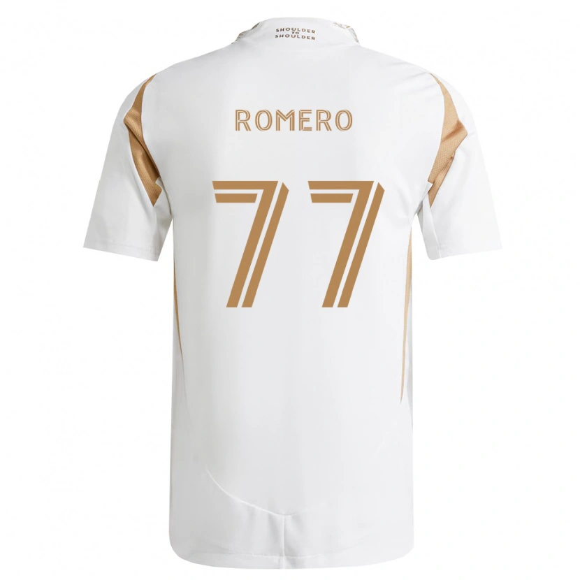 Danxen Mulher Camisola Alexander Romero #77 Branco Marrom Alternativa 2026/27 Camisa