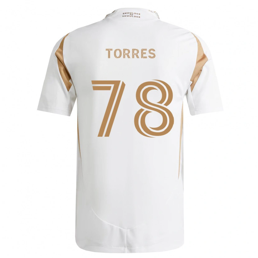 Danxen Mulher Camisola Lisandro Torres #78 Branco Marrom Alternativa 2026/27 Camisa